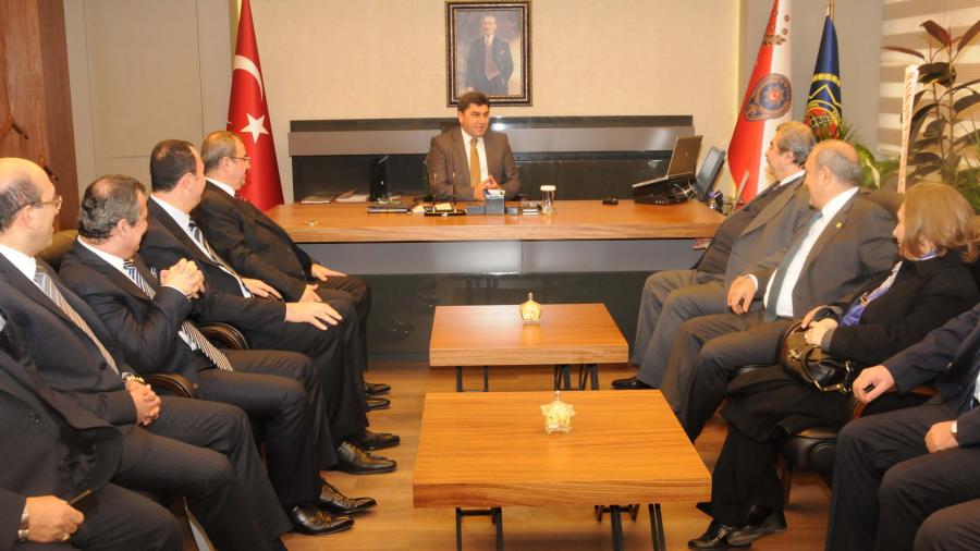 GSO YÖNETİMİNDEN EMNİYET MÜDÜRÜ ALİ GEZER’E ZİYARET