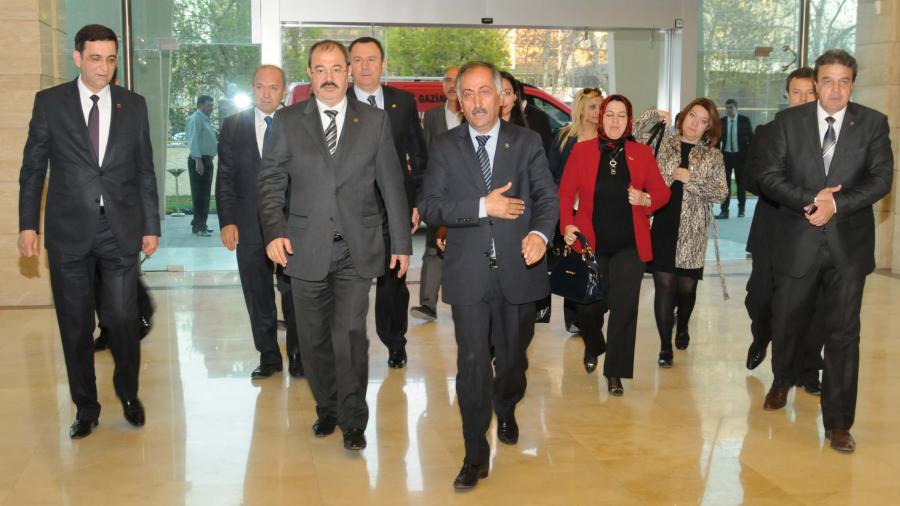 MHP BELEDİYE BAŞKAN ADAYLARI GSO’YU ZİYARET ETTİ