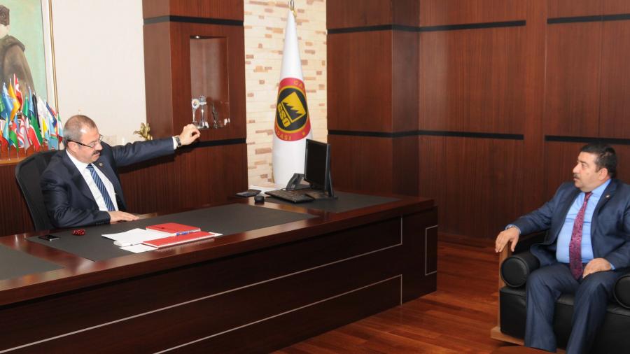 GAZİANTEP BÜYÜKŞEHİR BELEDİYESPOR BAŞKANI KADİR GÖZEGİR GSO'YU ZİYARET ETTİ
