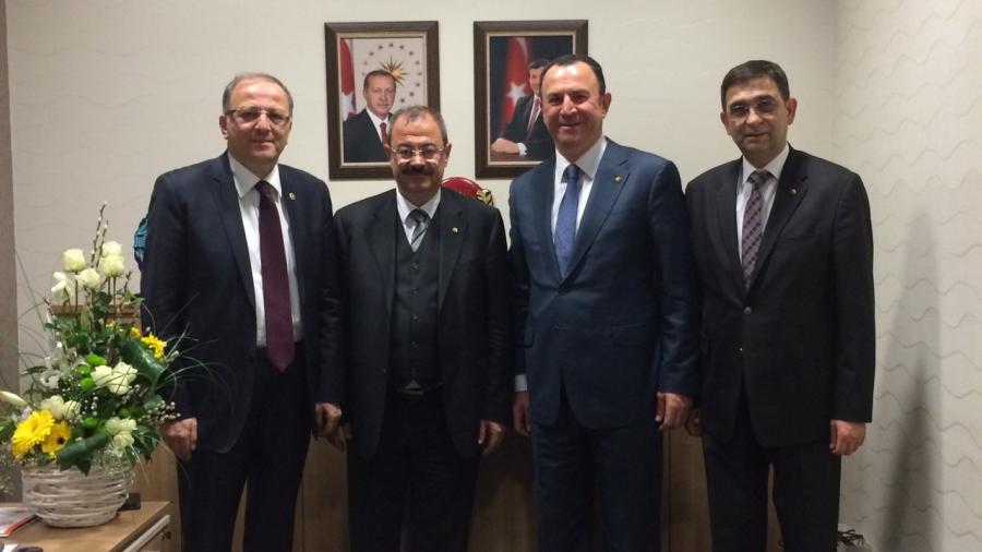 GSO BAŞKANLARINDAN MİLLETVEKİLİ KOÇER’E HAYIRLI OLSUN ZİYARETİ