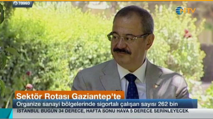 KONUKOĞLU, NTV’DE GAZİANTEP EKONOMİSİNİ ANLATTI