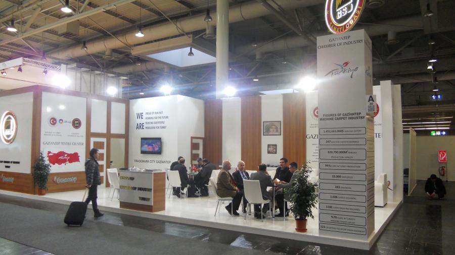 GAZİANTEPLİ FİRMALAR, DÜNYANIN EN BÜYÜK HALI FUARINDA BOY GÖSTERİYOR