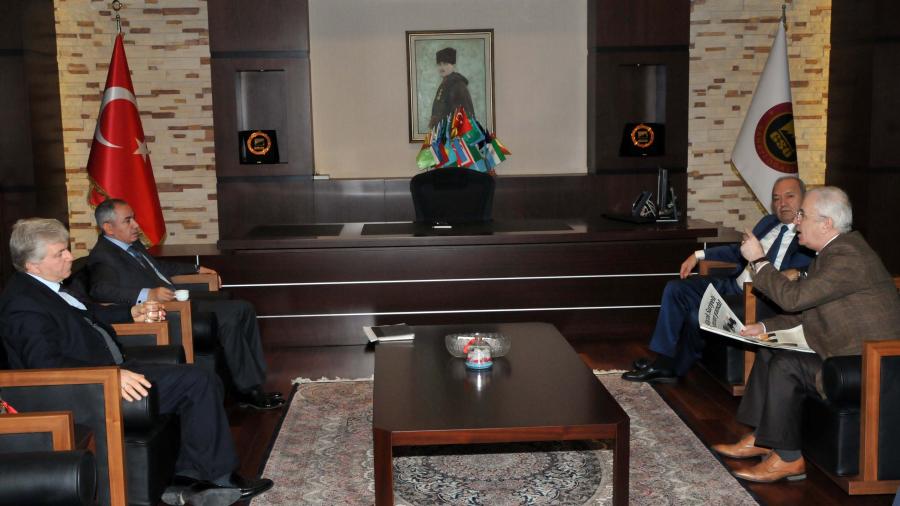 İŞ-KUR MÜDÜRÜ EKİN VE SGK MÜDÜRÜ UZUN GSO’YU ZİYARET ETTİ