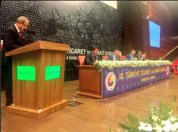 GSO BAŞKANI KONUKOĞLU, ''TÜRKİYE TİCARET VE SANAYİ ŞURASI''NDA KONUŞTU