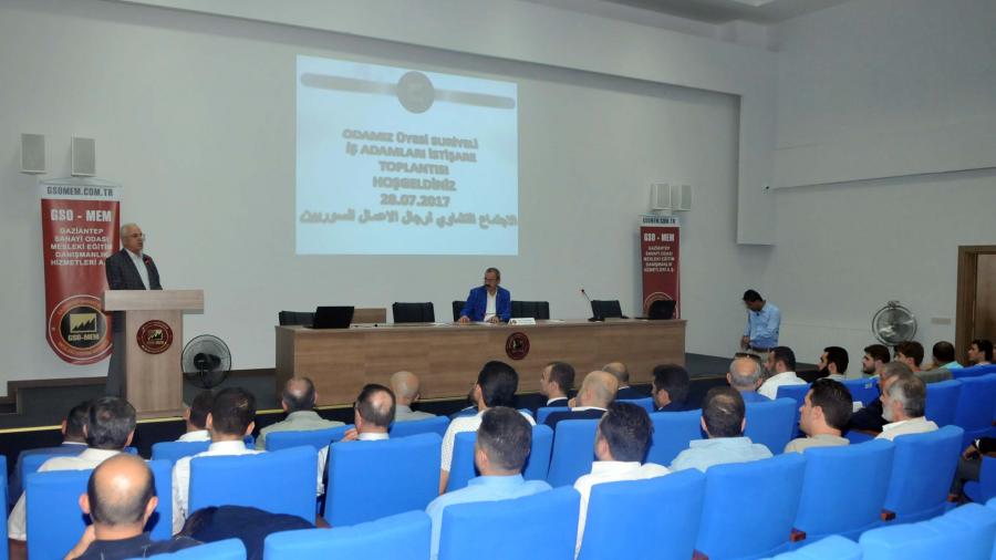 GSO-MEM'DE SURİYELİ İŞADAMLARI İLE İSTİŞARE TOPLANTISI YAPILDI