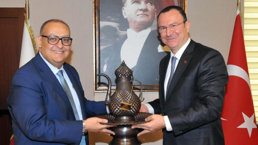 MISIR BÜYÜKELÇİSİ WAEL A.EL-NAGGAR GSO’DA SANAYİCİLERLE BULUŞTU