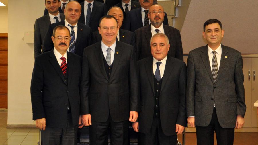 GSO HEYETİNDEN GAOSB BAŞKANI MUSTAFA TOPÇUOĞLU’NA ZİYARET