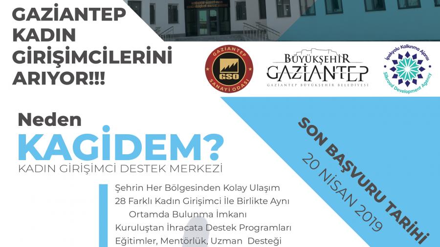 GAZİANTEP KADIN GİRİŞİMCİ DESTEK MERKEZİ GİRİŞİMCİLERİNİ ARIYOR