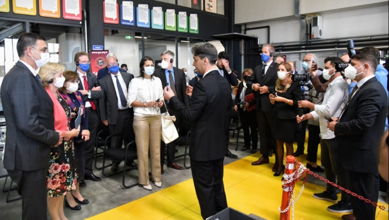 VISIT FROM AMBASSADORS TO MODEL FACTORY