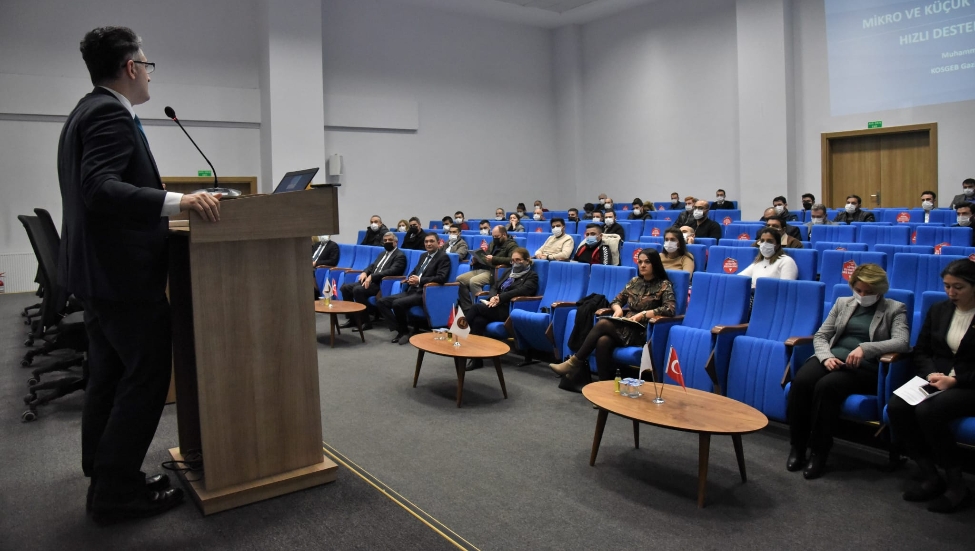 GSO-MEM'DE KOSGEB DESTEK VE HİBELERİ BİLGİLENDİRME TOPLANTISI DÜZENLENDİ
