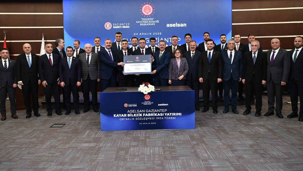 ASELSAN GAZİANTEP KAYAR BİLEZİK FABRİKASI ORTAKLIK İMZASI