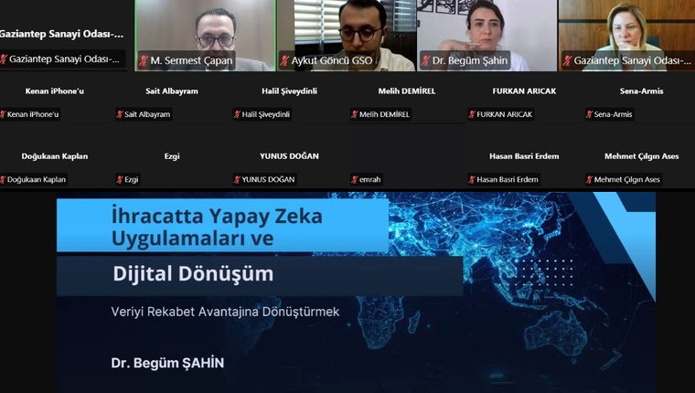 GSO'DAN İHRACATTA YAPAY ZEKÂ VE DİJİTAL DÖNÜŞÜM EĞİTİMİ